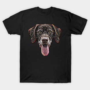 Chocolate Labrador Retriever Face T-Shirt